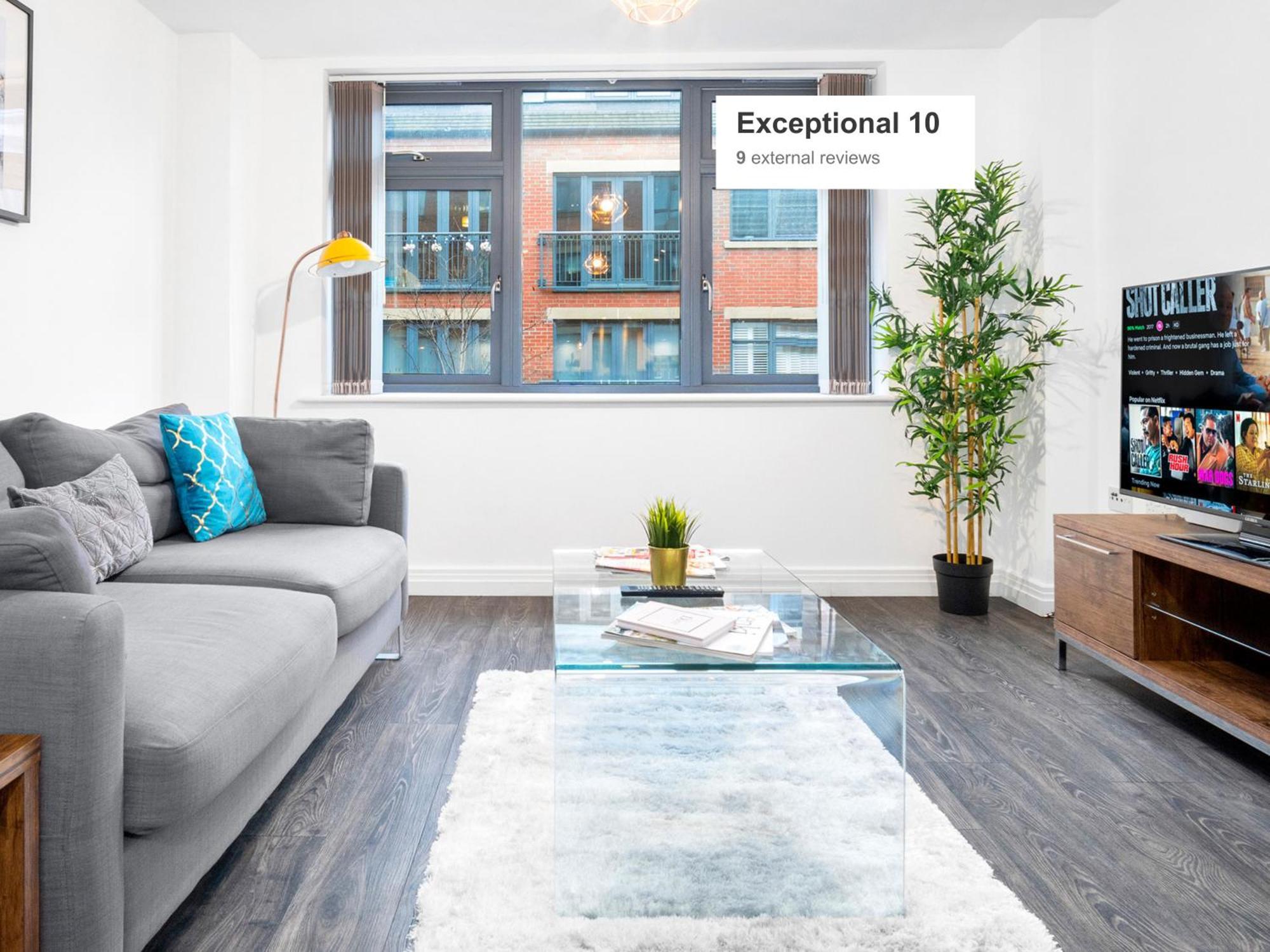 New Luxe Apartment - Secure Parking - Birmingham City Centre - Netflix - Wifi - Top Rated - 54M Esterno foto